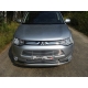 Накладка решётки радиатора нижняя 12 мм ТСС для Mitsubishi Outlander 2012-2014