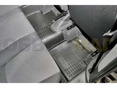 Коврики в салон полиуретан 4 штуки Element для Fiat Doblo Panorama 2001-2015