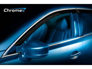 Дефлекторы окон Chromex с хромированным молдингом 4 шт на Kia Optima № CHROMEX.63021