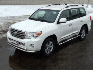 Защита передняя двойная 76-75 мм для Toyota Land Cruiser 200 № TOYLC20012-01