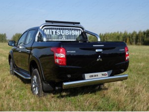 Защита кузова и заднего стекла 76,1 мм со светодиодной фарой для Mitsubishi L200 № MITL20019-11